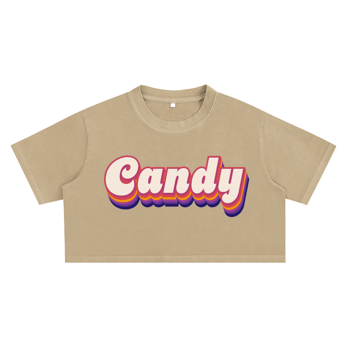 Candy Retro Crop Tee