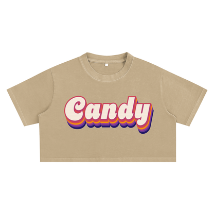 Candy Retro Crop Tee
