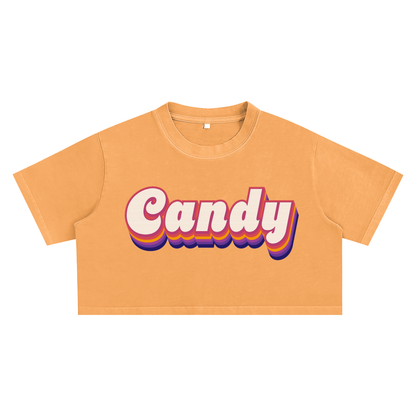 Candy Retro Crop Tee