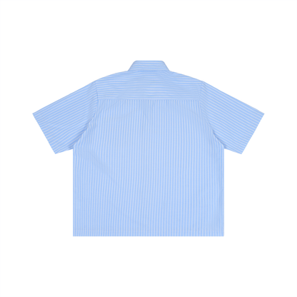 I Love Sex Striped Boxy Shirt