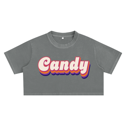 Candy Retro Crop Tee