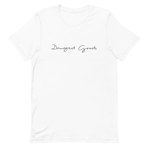 Damaged Goods Black Logo T-Shirt for Adults